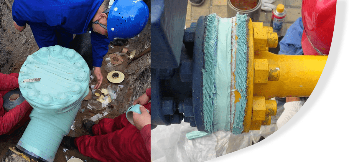 粘彈體防腐膏用于填充間隙、狹縫及不規則的構件塑形